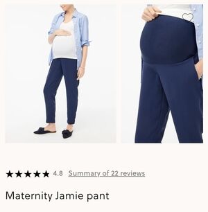 J. Crew Factory Navy Maternity Jamie Pant